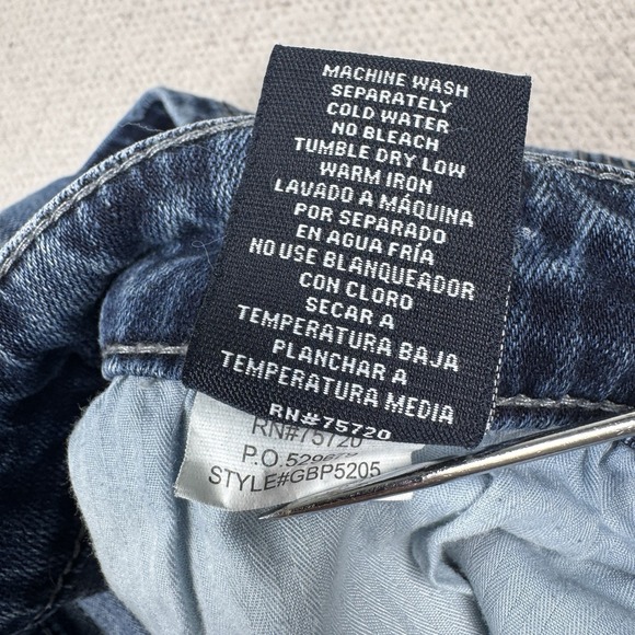 BKE Jeans Men's 30X30 Alec Straight Leg Distressed‎ Whiskered Blue Denim - Picture 11 of 11